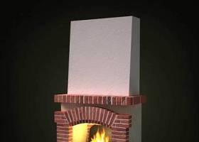 棕色传统壁炉3D模型下载 棕色传统壁炉3D模型下载