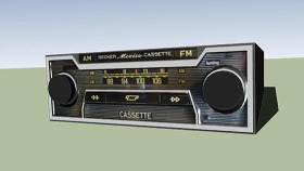 贝克尔汽车收音机 录音机 收音机 CD播放器 SU模型下载 贝克尔汽车收音机 录音机 收音机 CD播放器 SU模型下载