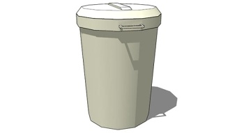 垃圾桶 草图大师模型SU模型下载 垃圾桶 草图大师模型SU模型下载
