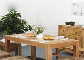 新中式原木色长方形木艺餐桌3D模型下载 新中式原木色长方形木艺餐桌3D模型下载