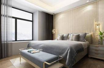 新中式卧室 床 床头柜3D模型下载 新中式卧室 床 床头柜3D模型下载
