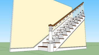 楼梯详图 楼梯 楼梯扶手 书 室外 其他 SU模型下载 楼梯详图 楼梯 楼梯扶手 书 室外 其他 SU模型下载