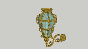 威尼斯鎏金铁艺壁灯SU模型下载 威尼斯鎏金铁艺壁灯SU模型下载