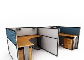 现代木艺办公桌3D模型下载 现代木艺办公桌3D模型下载