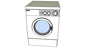 洗衣机 草图大师模型SU模型下载 洗衣机 草图大师模型SU模型下载