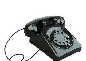 黑色电话3D模型下载 黑色电话3D模型下载
