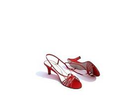 红色鞋子3D模型下载 红色鞋子3D模型下载