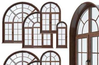 法式窗口拱门组合3D模型下载 法式窗口拱门组合3D模型下载
