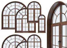 法式窗口拱门组合3D模型下载 法式窗口拱门组合3D模型下载