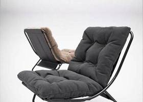 现代布艺休闲躺椅3D模型下载 现代布艺休闲躺椅3D模型下载