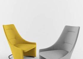 现代黄色布艺单人沙发3D模型下载 现代黄色布艺单人沙发3D模型下载