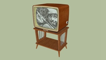 复古电视机（更新）SU模型下载 复古电视机（更新）SU模型下载