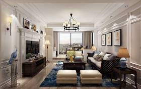 美式客厅空间3D模型下载 美式客厅空间3D模型下载