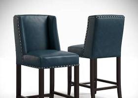美式皮革吧台椅3D模型下载 美式皮革吧台椅3D模型下载