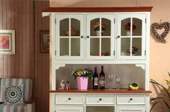 传统美式白色木艺餐边柜3D模型下载 传统美式白色木艺餐边柜3D模型下载