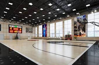 现代篮球场3D模型下载 现代篮球场3D模型下载