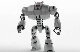 银色玩具机器人3D模型下载 银色玩具机器人3D模型下载