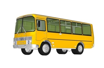 公交车su模型下载 公交车su模型下载