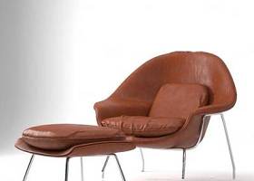 北欧皮革休闲椅3D模型下载 北欧皮革休闲椅3D模型下载