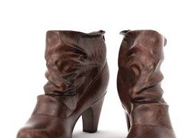 棕色皮革鞋子3D模型下载 棕色皮革鞋子3D模型下载