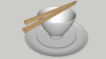餐具组合 草图大师模型SU模型下载 餐具组合 草图大师模型SU模型下载