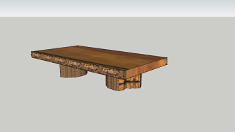 木桌 桌子 木板 家具 SU模型下载 木桌 桌子 木板 家具 SU模型下载