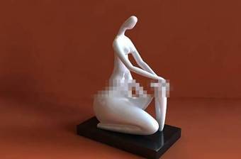 白色陶艺装饰品3D模型下载 白色陶艺装饰品3D模型下载