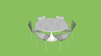 餐桌椅组合 草图大师模型SU模型下载 餐桌椅组合 草图大师模型SU模型下载