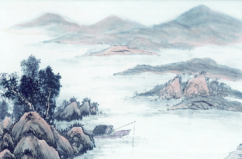 山水风景中国风中式传统装饰画图片