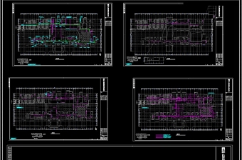 酒店电气CAD全套系统平面图