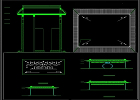 原创公厕CAD设计方案图素材