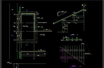 原创创水谢建筑结构电施完整CAD施工图纸