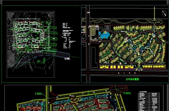 全套住宅区CAD规划建筑图