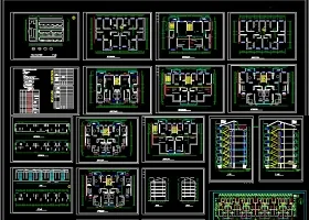 多层住宅楼CAD全套平面施工图