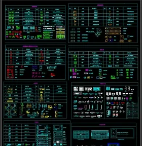 原创弱电自动智能化系统图块cad