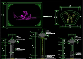 围墙CAD建筑施工图