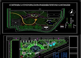 50套CAD休闲公园平面规划图纸景观园林