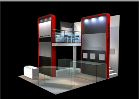 接待区展览设计3Dmax模型下载