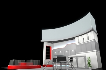 科技楼展示展览3Dmax模型设计