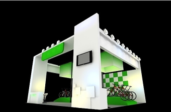自行车展示3D模型设计