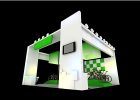 自行车展示3D模型设计