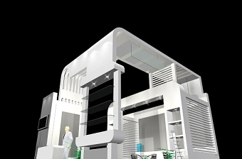 银色展览特装3Dmax模型源文件