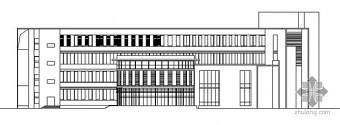 无锡惠山某学校规划区图书馆建筑结构方案图