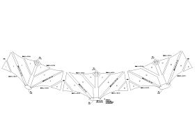 钢索膜结构结构施工图（CAD）